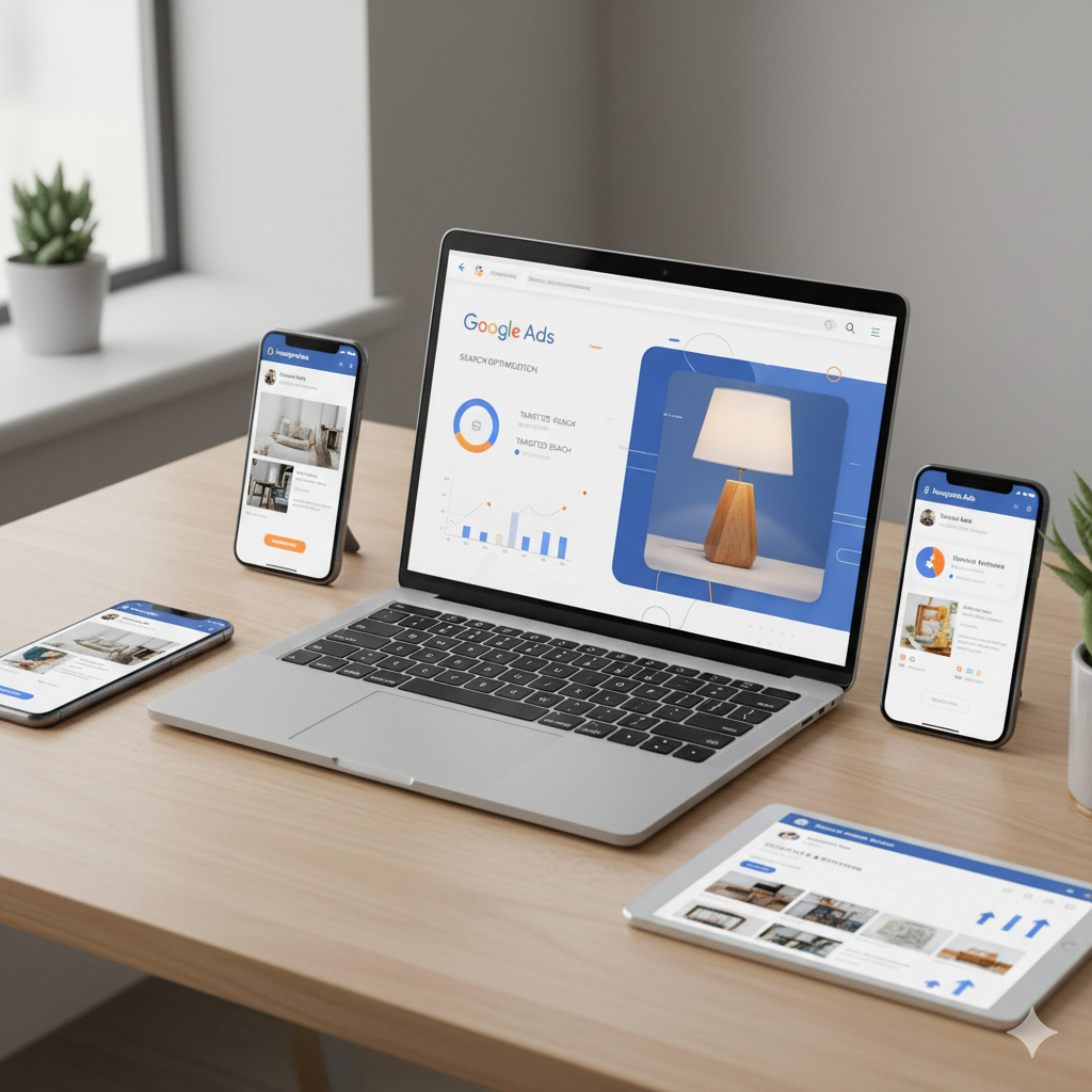Gestão de tráfego pago - anúncios online no Facebook, Instagram e Google